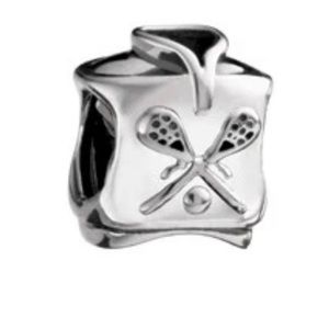Chamilia Sterling silver Lacrosse jersey charm